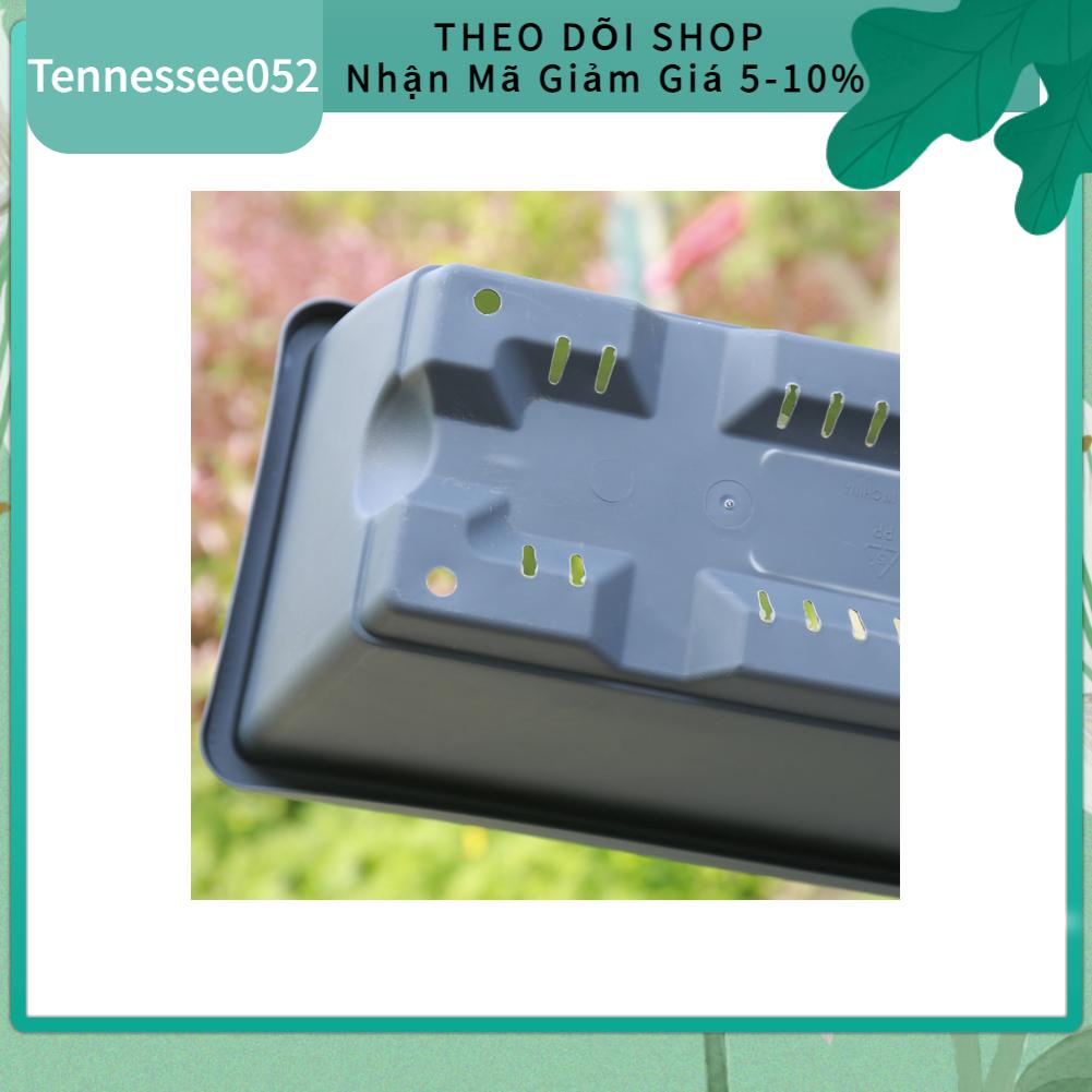 Chậu nhựa dài thông minh trồng cây hoa và rau hình chữ nhật để ban công