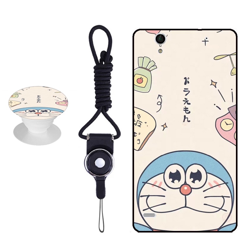 Ốp điện thoại silicone mềm chống sốc họa tiết Doraemon cho SONY Xperia C4/E5363/E5333/E5306 5.5 inch