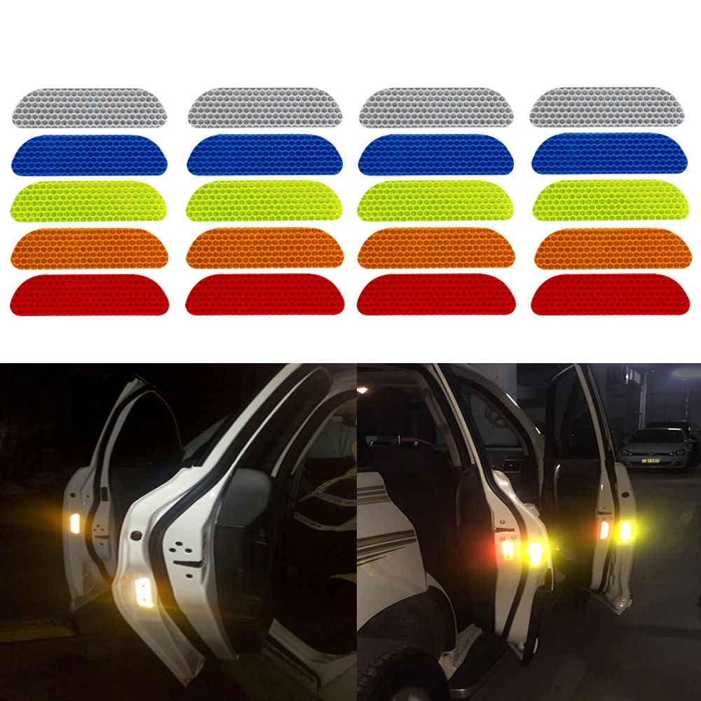 Set 4 sticker dán phản quang cho phía sau xe ô tô thông dụng an toàn | BigBuy360 - bigbuy360.vn