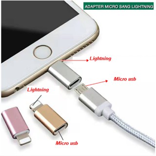 Đầu chuyển Jack chuyển adapter chuyển đổi từ usb Type c sang Lightning cho iphone ipad