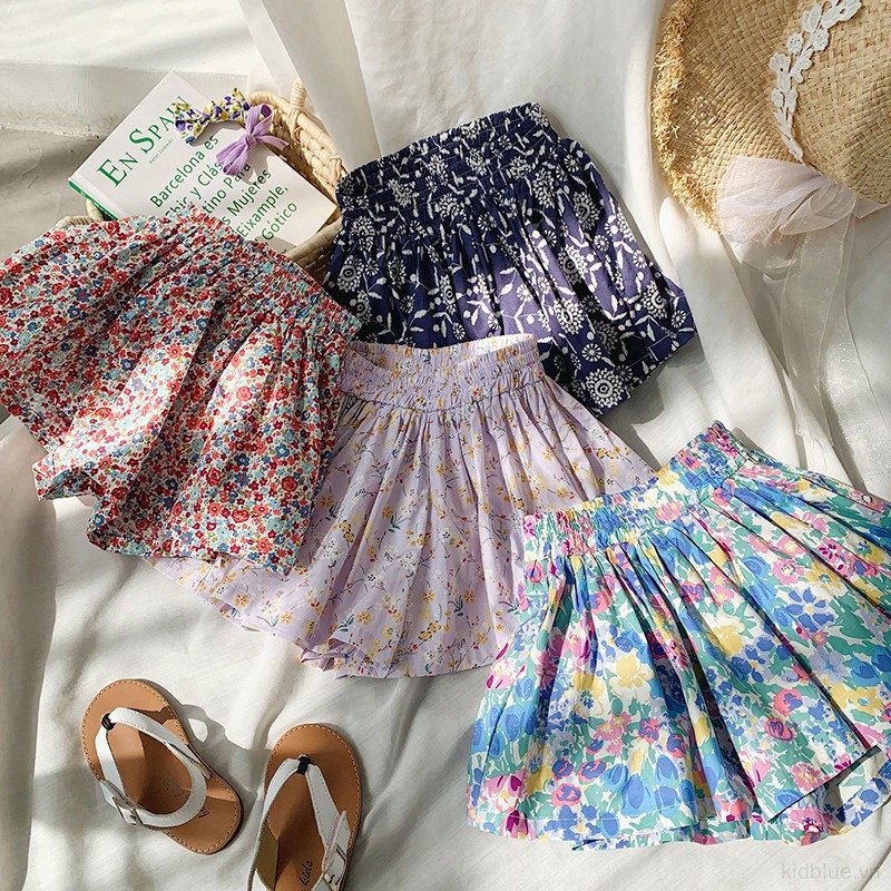 Quần Short In Họa Tiết Hoa Phong Cách Hàn Quốc Thời Trang Mùa Hè Cho Bé