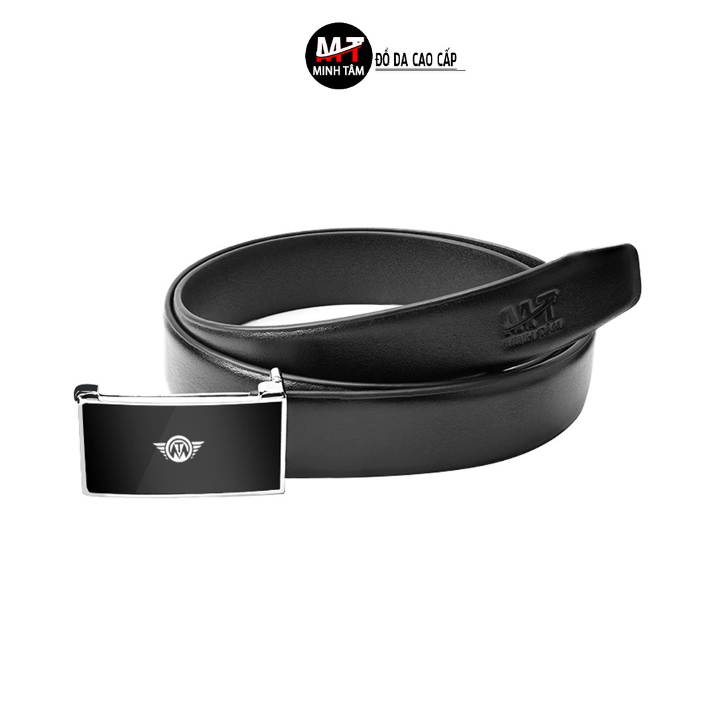 Thắt lưng nam Minh Tâm da bò , khóa kim lỗ búp MT-10H