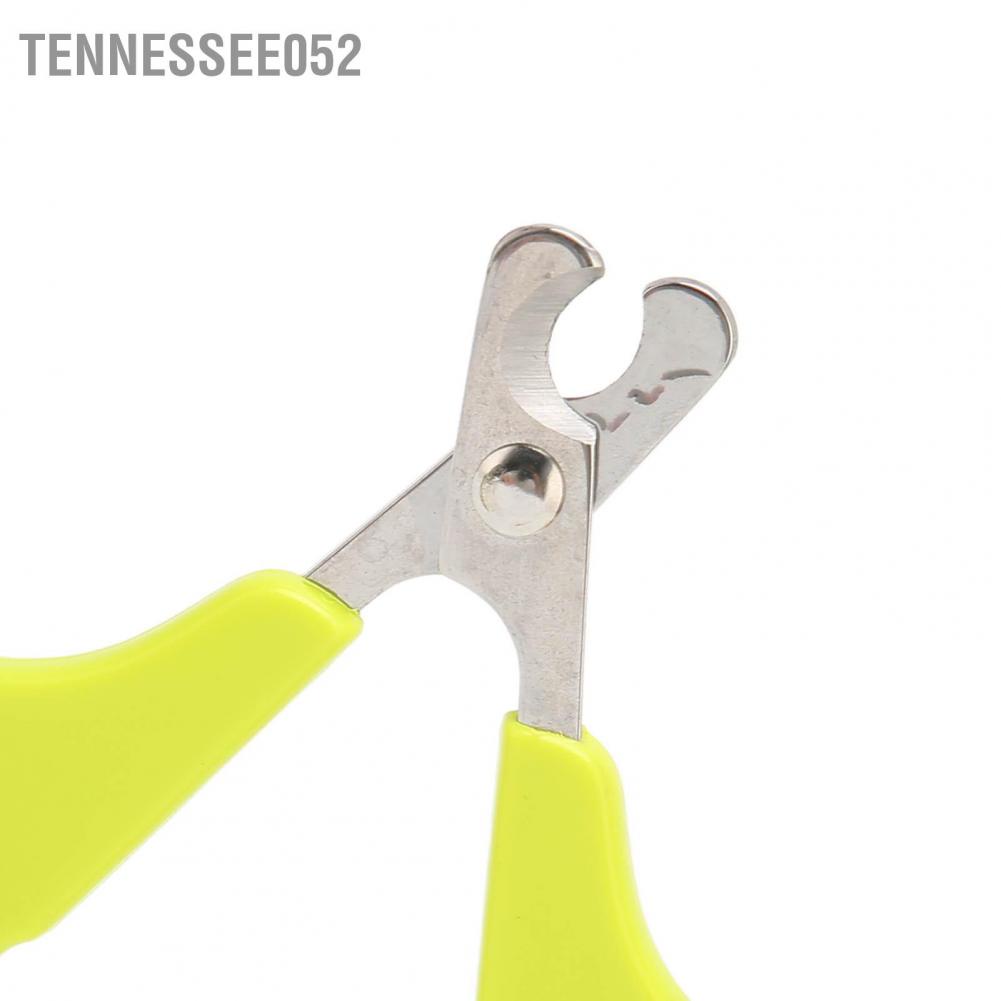 Tennessee052 Pet Nail Clipper Stainless Steel Ergonomics Streamlined Design Claw Trimmer for Small Cats Dogs Green Black