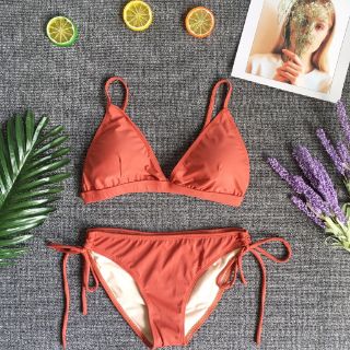 Bikini tam giác quần cột nơ( nhiều màu)
