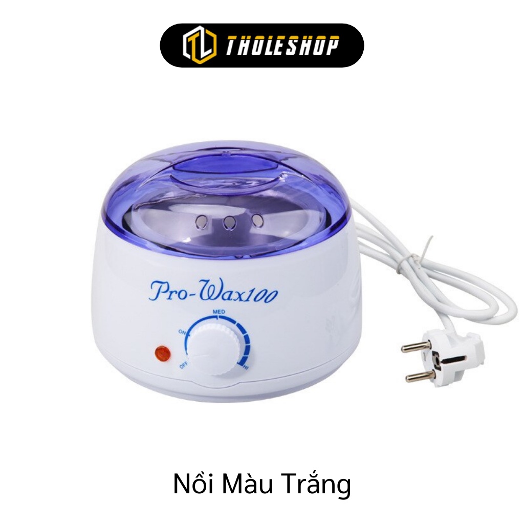 Nồi nấu sáp nóng chảy TẶNG QUE GỖ  Nồi đun sáp wax lông Pro-wax100 Pro 200 loại 1 dây đồng ổ cắm lớn 8582