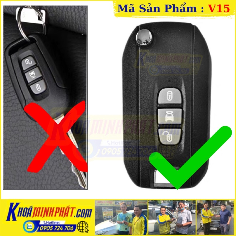 Vỏ Độ gập Chìa khóa Chevrolet Captiva