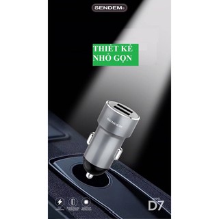 Tẩu sạc ô tô SENDEM D7 k