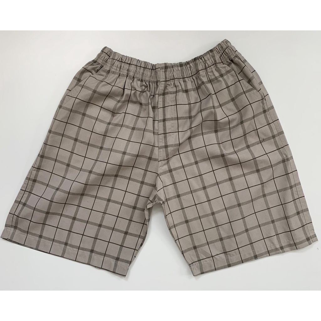 Quần Short Kaki Nam Kẻ Caro - Quần Ngố Kaki Nam Lưng Thun Thời Trang Chất Vải Kaki Mềm Mịn