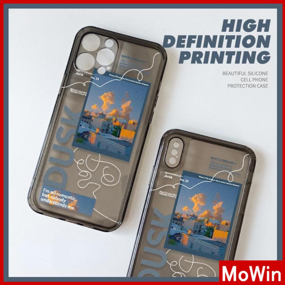 Ốp Điện Thoại Silicon Mềm Trong Suốt Viền Vuông Bảo Vệ Camera Chống Sốc Cho iPhone 13 Pro Max 12 Pro Max 11 7Plus