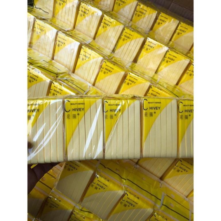 Bông nở rửa mặt túi 12 miếng chivey - LADY