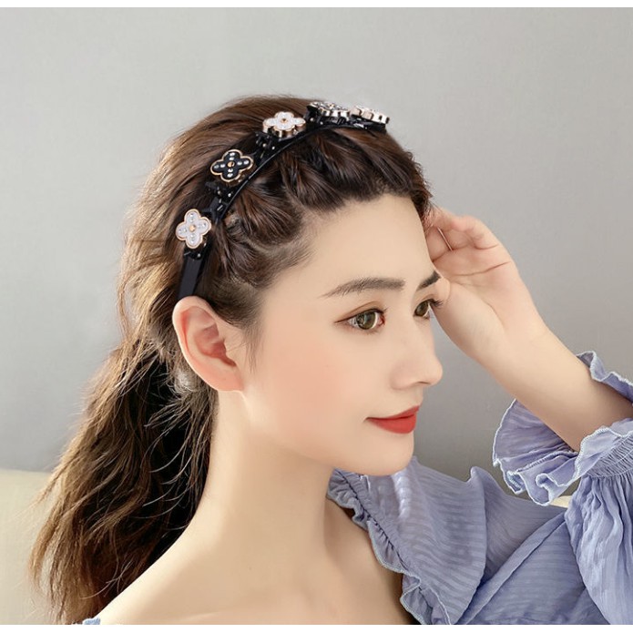 Cài tóc nữ đá đính ngọc trai thanh lịch thời trang