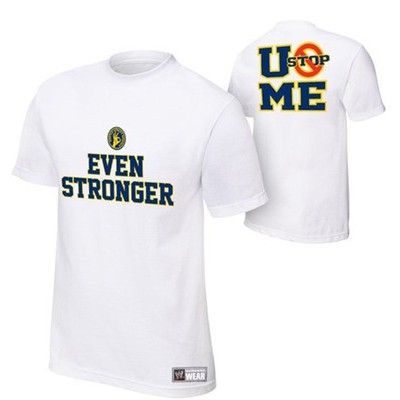 Áo phông WWE John Cena "Even Stronger" trắng