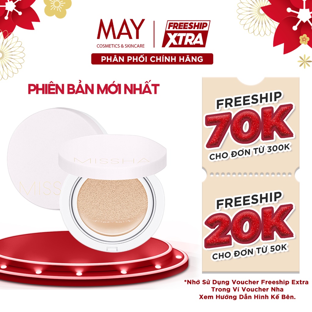 Phấn Nước MISSHA COVER LASTING Magic Cushion Che Khuyết Điểm, Kiềm Dầu, Lâu Trôi SPF50+/PA+++ 15g ( HỒNG NHẠT )