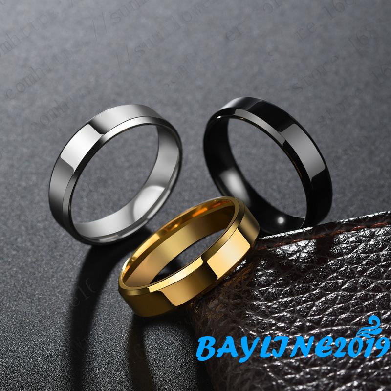 Nhẫn Thép Titan Thiết Kế Đơn Giản Nhiều Kích Cỡ