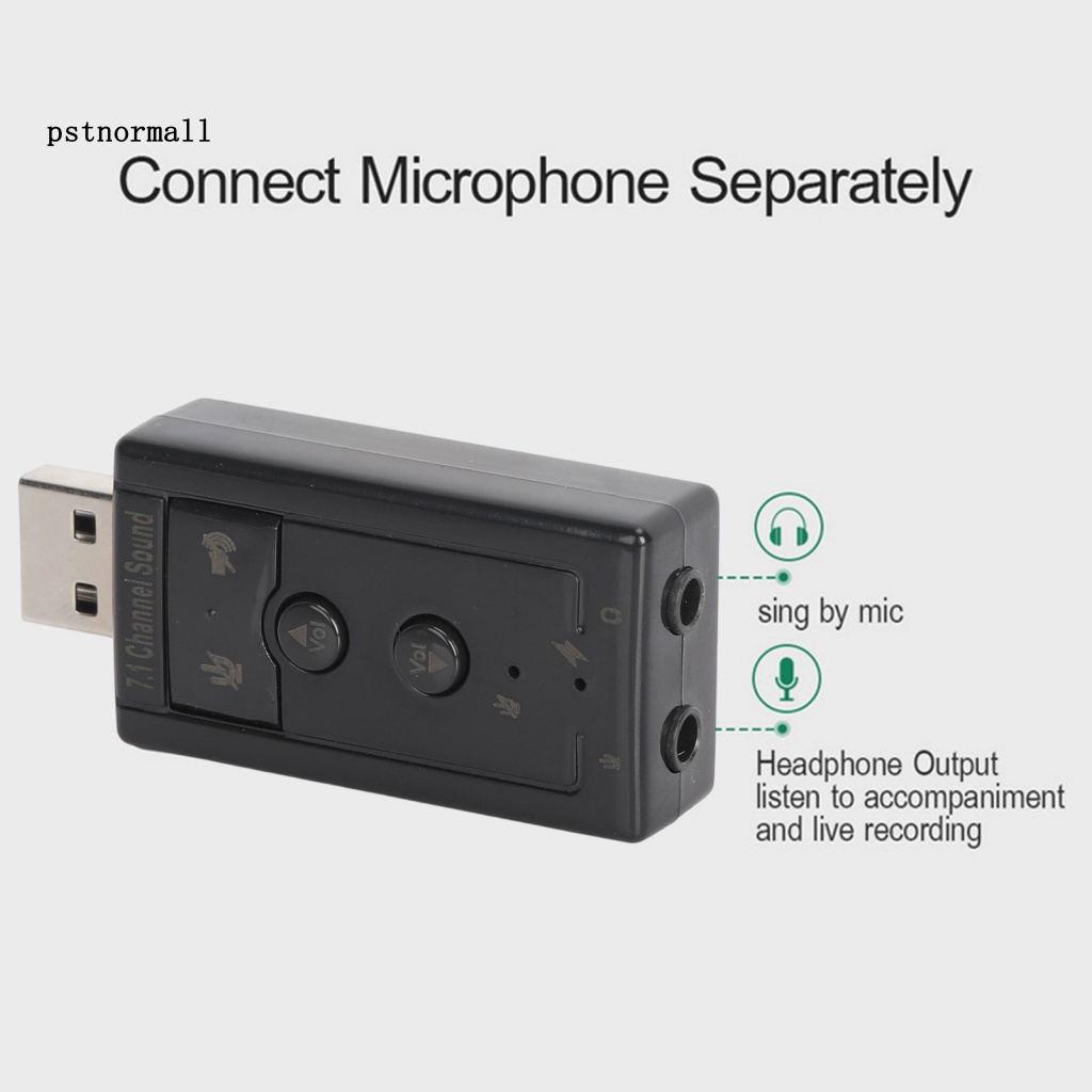 Thẻ Âm Thanh Analog 7.1 Kênh USB Chuyên Nghiệp