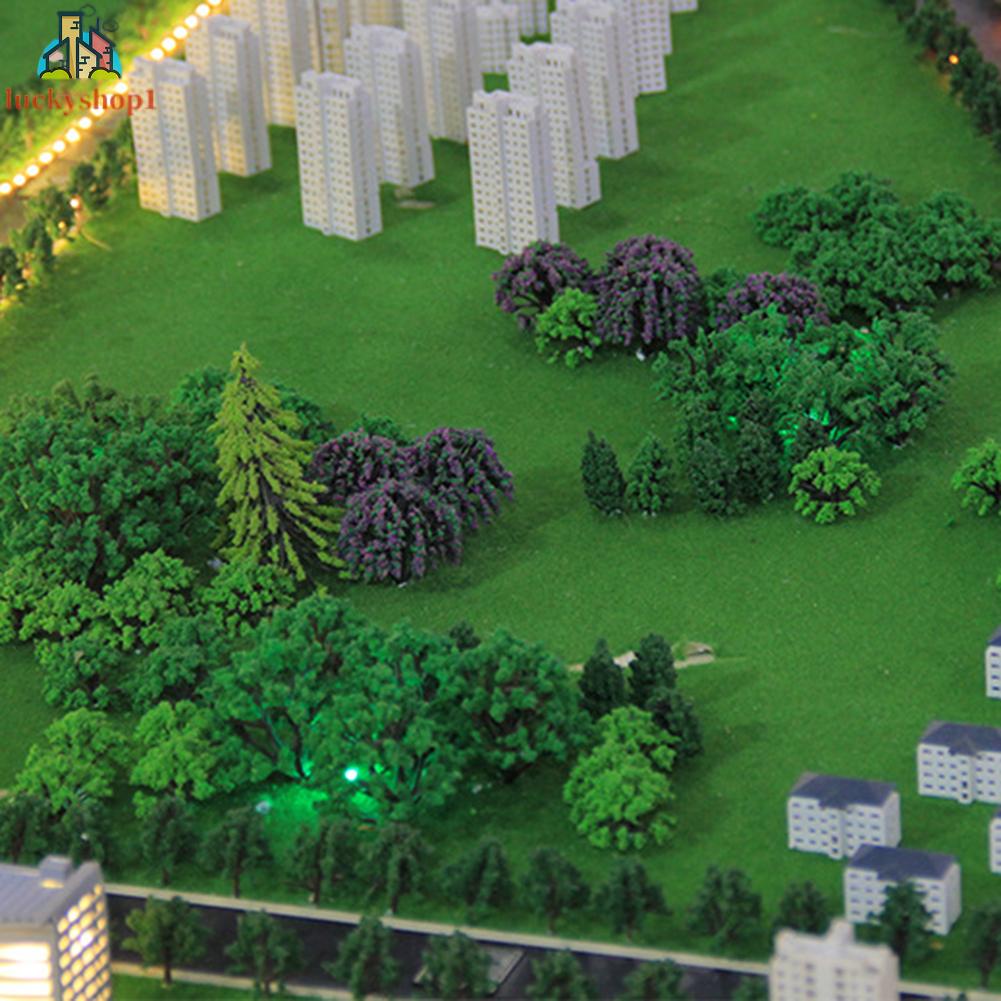 Bộ 50 Mô Hình Cây Trang Trí Phong Cảnh Diorama 100% Chất Lượng Cao DIY