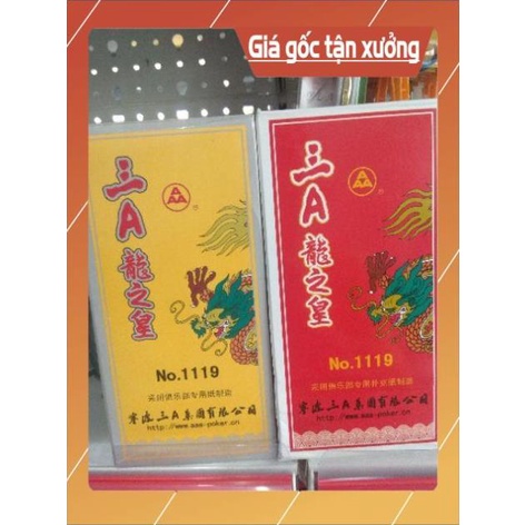 [ICLN9 giảm 5K cho đơn hàng 50k]  1 bộ bài rồng đỏ/vàng AAA