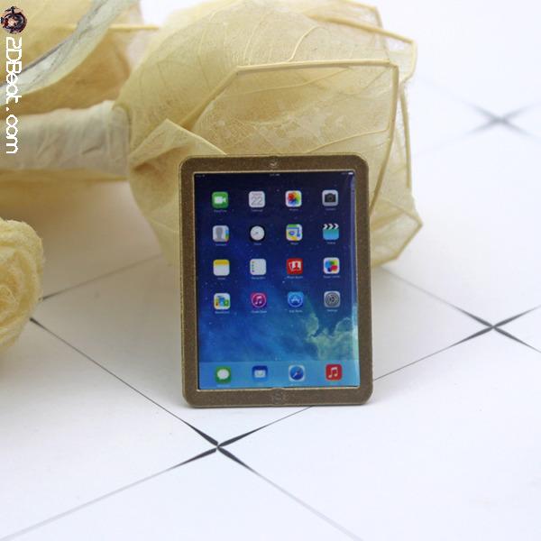 Mini iPad Tablet bằng hợp kim tỉ lệ 1/6 dành cho Doll Action Figure