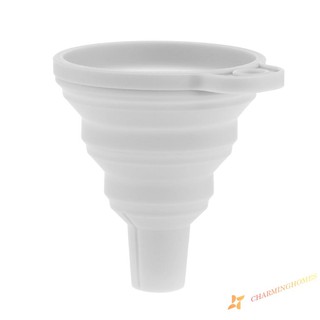 Protable Mini Silicone Foldable Liquid Funnel Hopper Kitchen Tool Gadget
