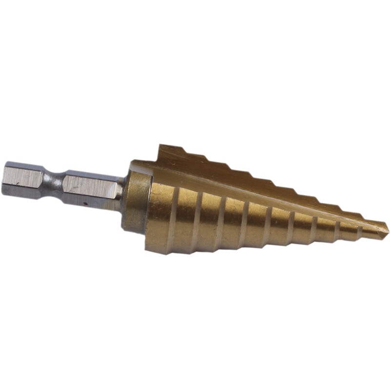 Đầu khoan cắt đục lỗ hình nón lục giác HSS 4-22mm 4241 bằng titan