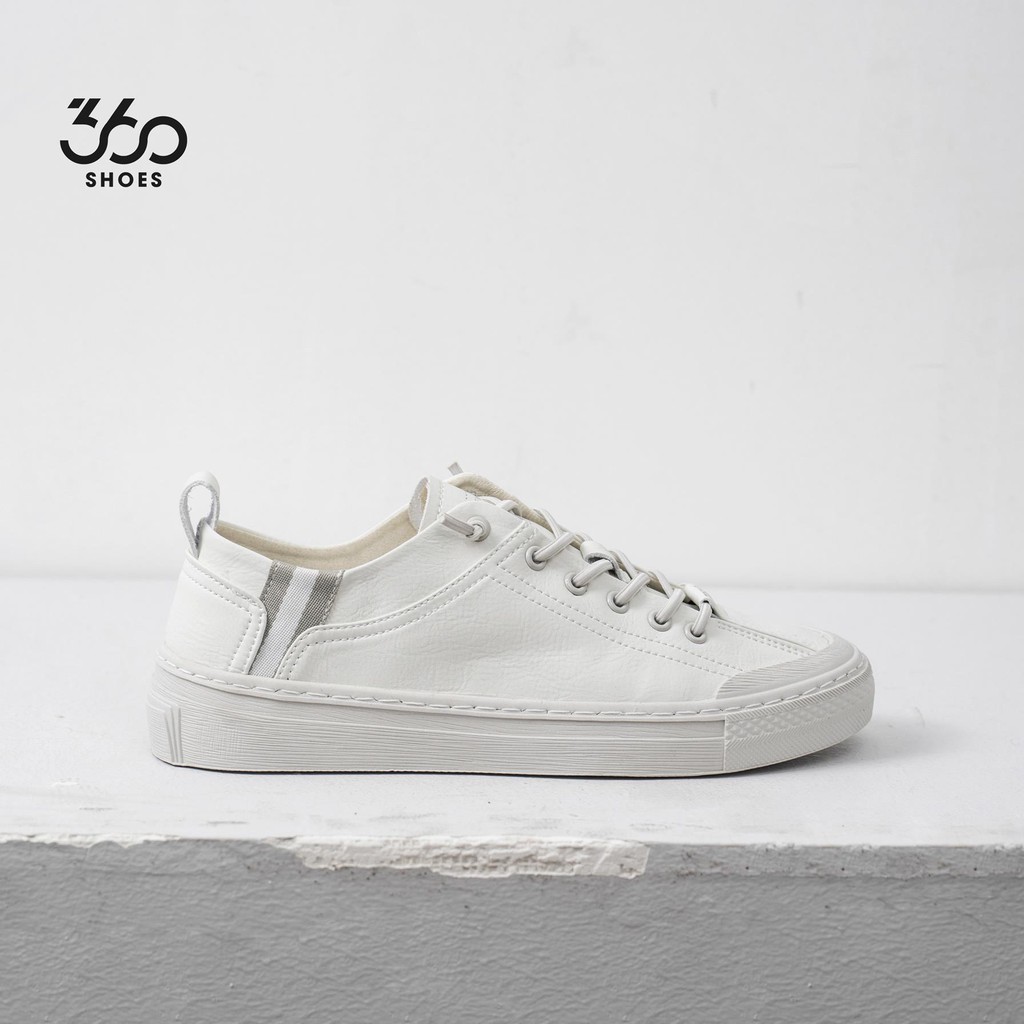 [Mã LT50 giảm 50k đơn 250k] Giày sneaker nam cổ thấp màu trắng thương hiệu 360 BOUTIQUE trẻ trung, năng động - GIACN216