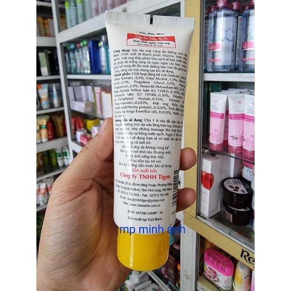 Sữa rửa mặt nghệ misswhite 100g