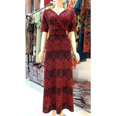 Đầm dạ hội trung niên kim sa cao cấp