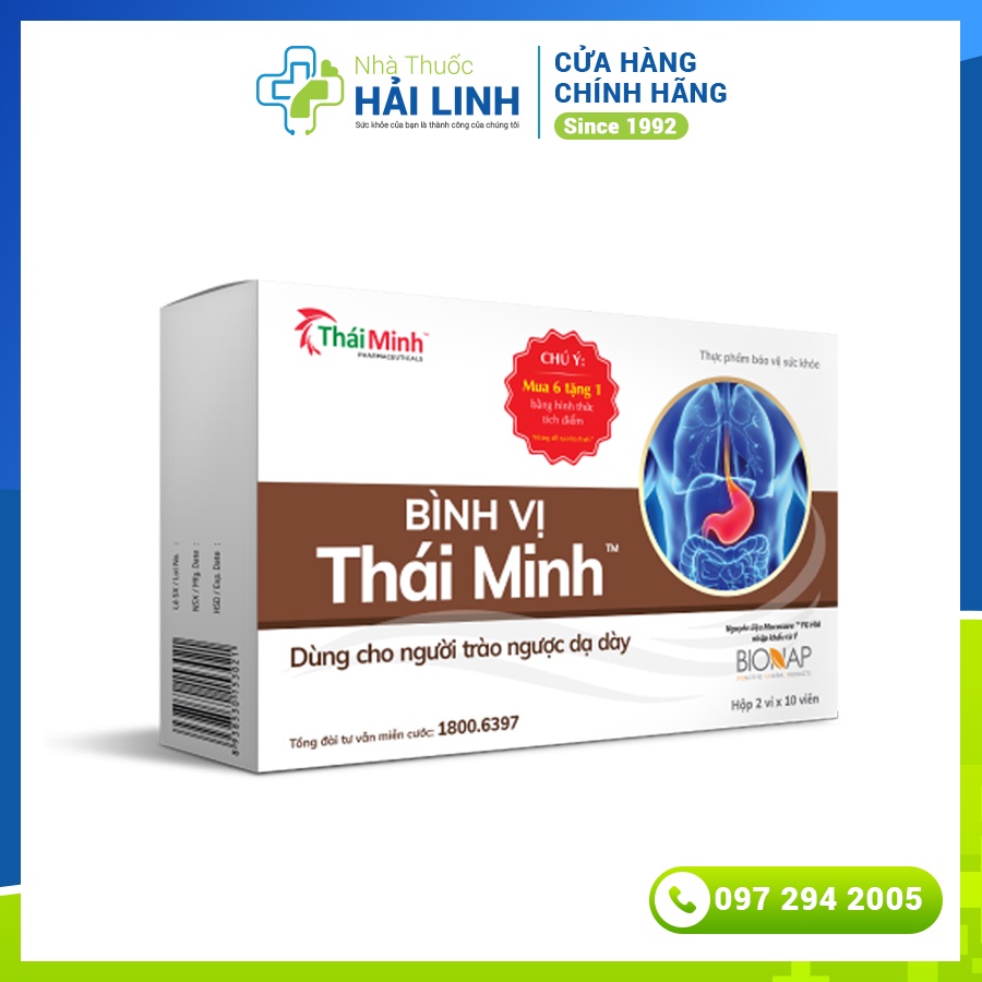 Bình vị Thái Minh - Tốt cho dạ dày, giảm acid dịch vị và bảo vệ niêm mạc dạ dày