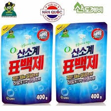 [Công nghệ đột phá] Bột tẩy vết bẩn quần áo oxygen Sandokkaebi Hàn Quốc 400g (Nhập khẩu và phân phối bởi Hando)