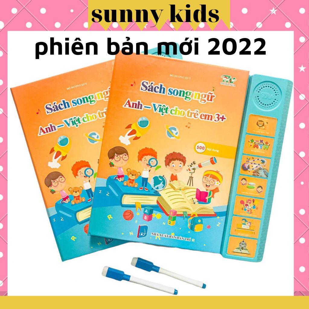 Sách điện tử cho bé, sách điện tử song ngữ phiên bản mới nhất năm 2022, đa chức năng giáo dục cho trẻ