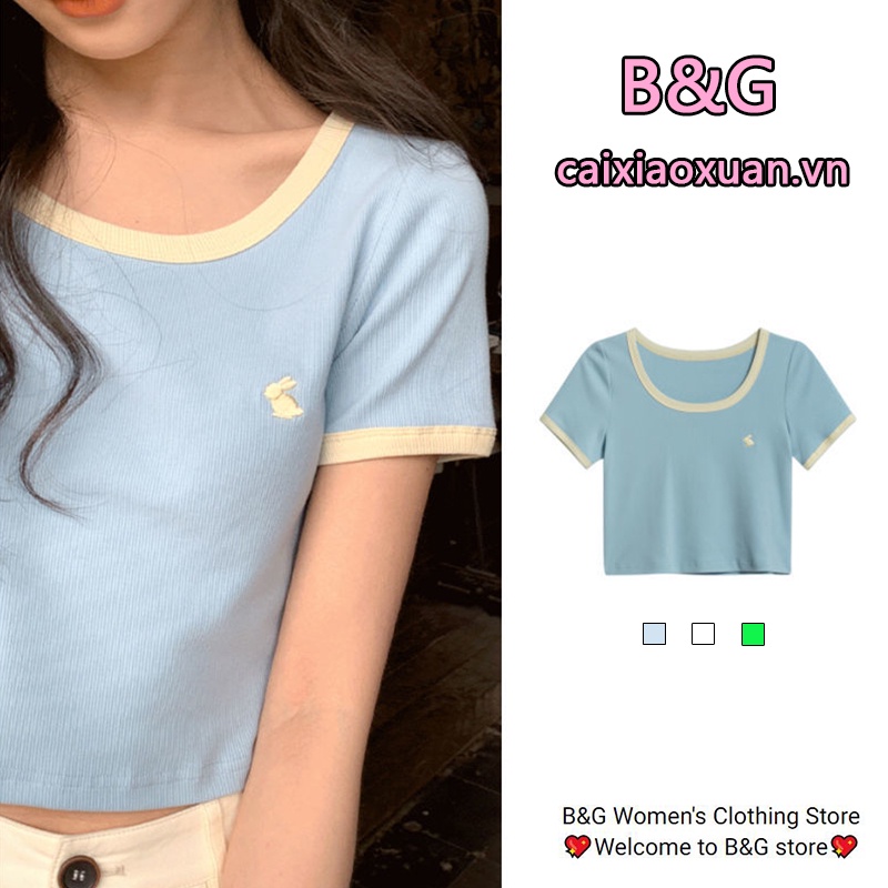 Áo Thun NgắN Tay Trễ Vai Xinh XắN Cho Nữ JL-TX-392