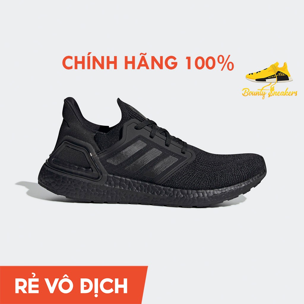 Giày Sneaker Thể Thao Nam Nữ Adidas Ultra boost 20 Đen EG0691 - Hàng Chính Hãng - Bounty Sneakers