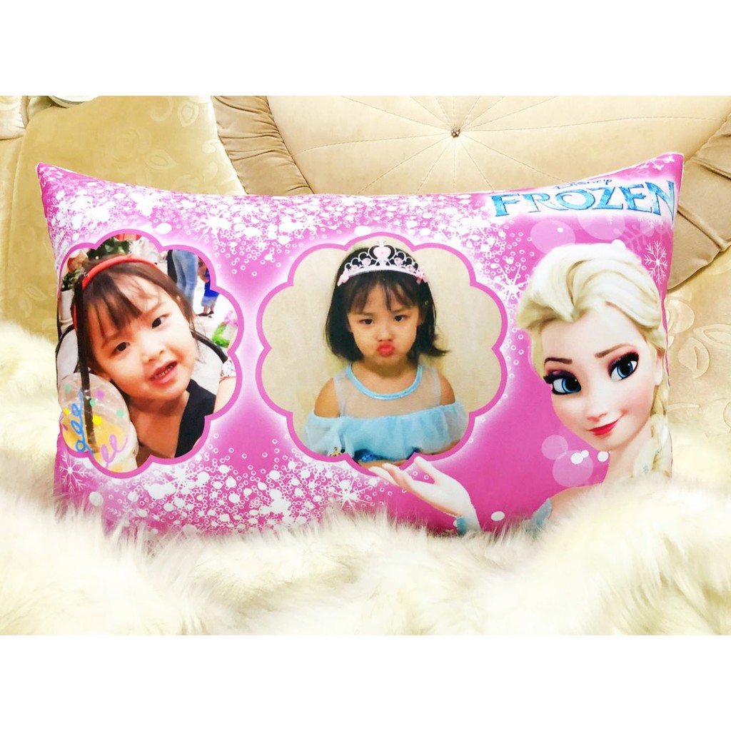 Gối nằm Elsa 35-50cm in ảnh (mẫu Elsa hồng)