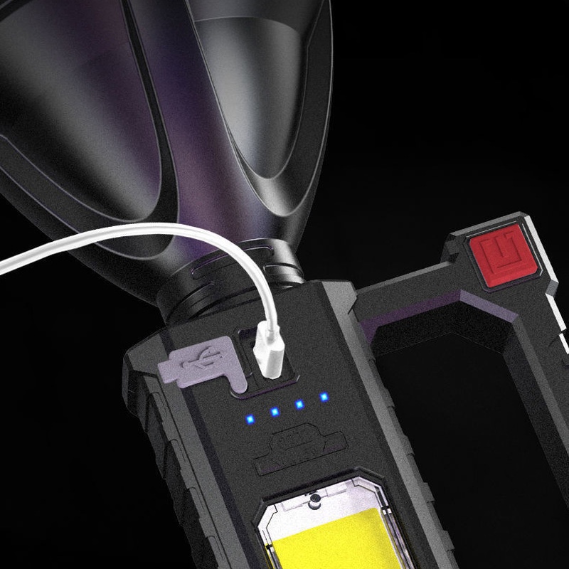 Đèn Pin LED Cầm Tay Siêu Sáng Chống Thấm Nước Có Thể Sạc Lại Bằng Cổng USB