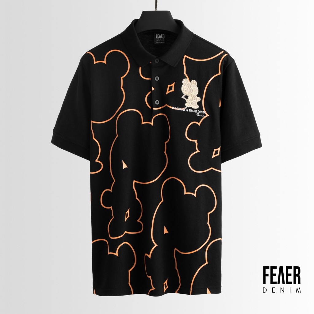 Áo thun Polo nam cổ bẻ họa tiết FEAER 100% chất Cotton thoáng mát, không nhăn Bear by FEAER |new arrival 2021| | BigBuy360 - bigbuy360.vn