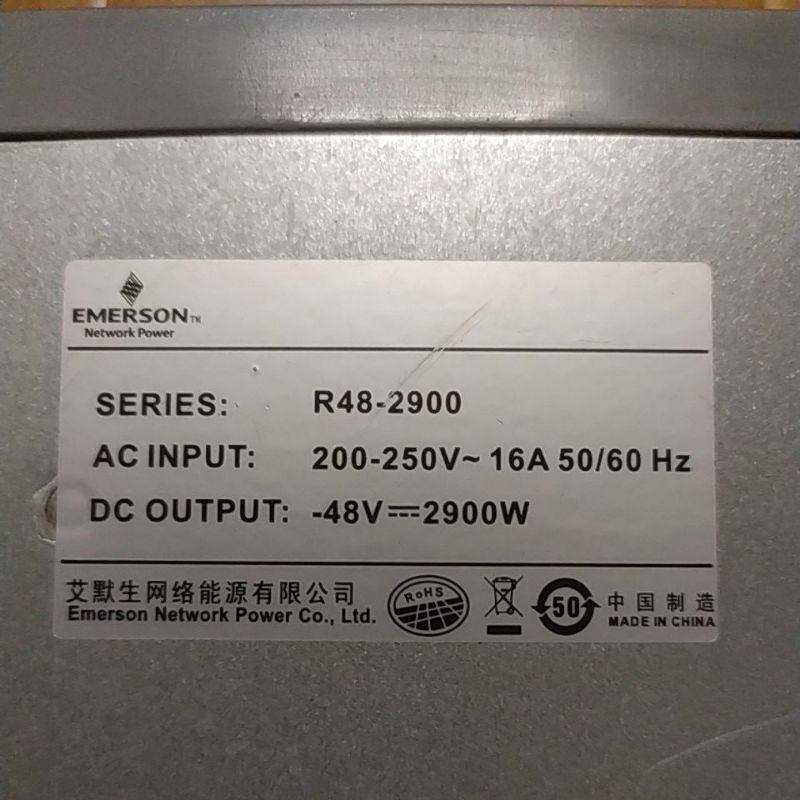 Nguồn viễn thông 29V 36V 48V 58V EMERSON R48-2900 48V 2900W max. Nguồn DIY chỉnh vol khoảng 29V~59V