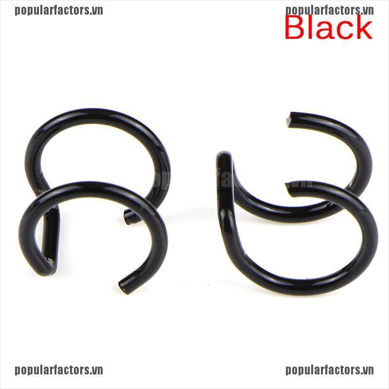 Set 2 khuyên mũi môi tai chữ U không xỏ lỗ thời trang cá tính cho nam nữ
