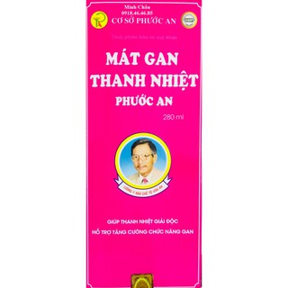 Mát Gan thanh nhiệt Phước An chai 280ml (mẫu mới nhất 2023)