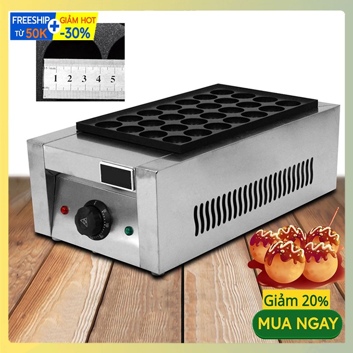 Máy làm bánh bạch tuộc nhật bản takoyaki khuôn 28 lỗ sử dụng điện