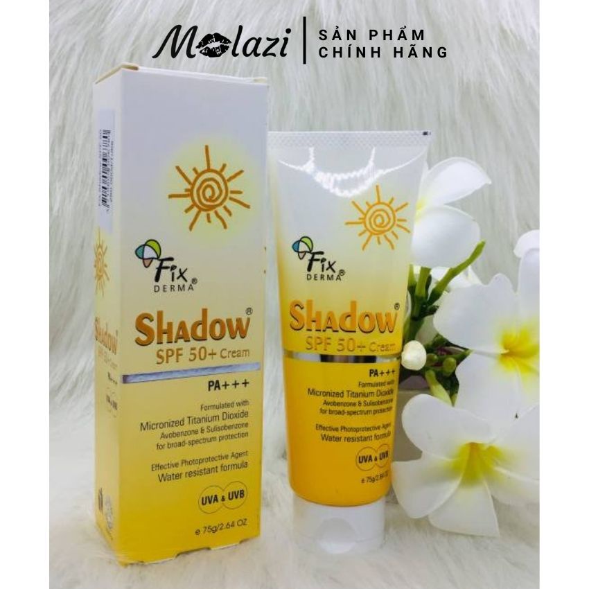 Kem chống nắng fixderma dưỡng ẩm kiềm dầu trắng da nâng tone lâu trôi 75gr molazi | BigBuy360 - bigbuy360.vn