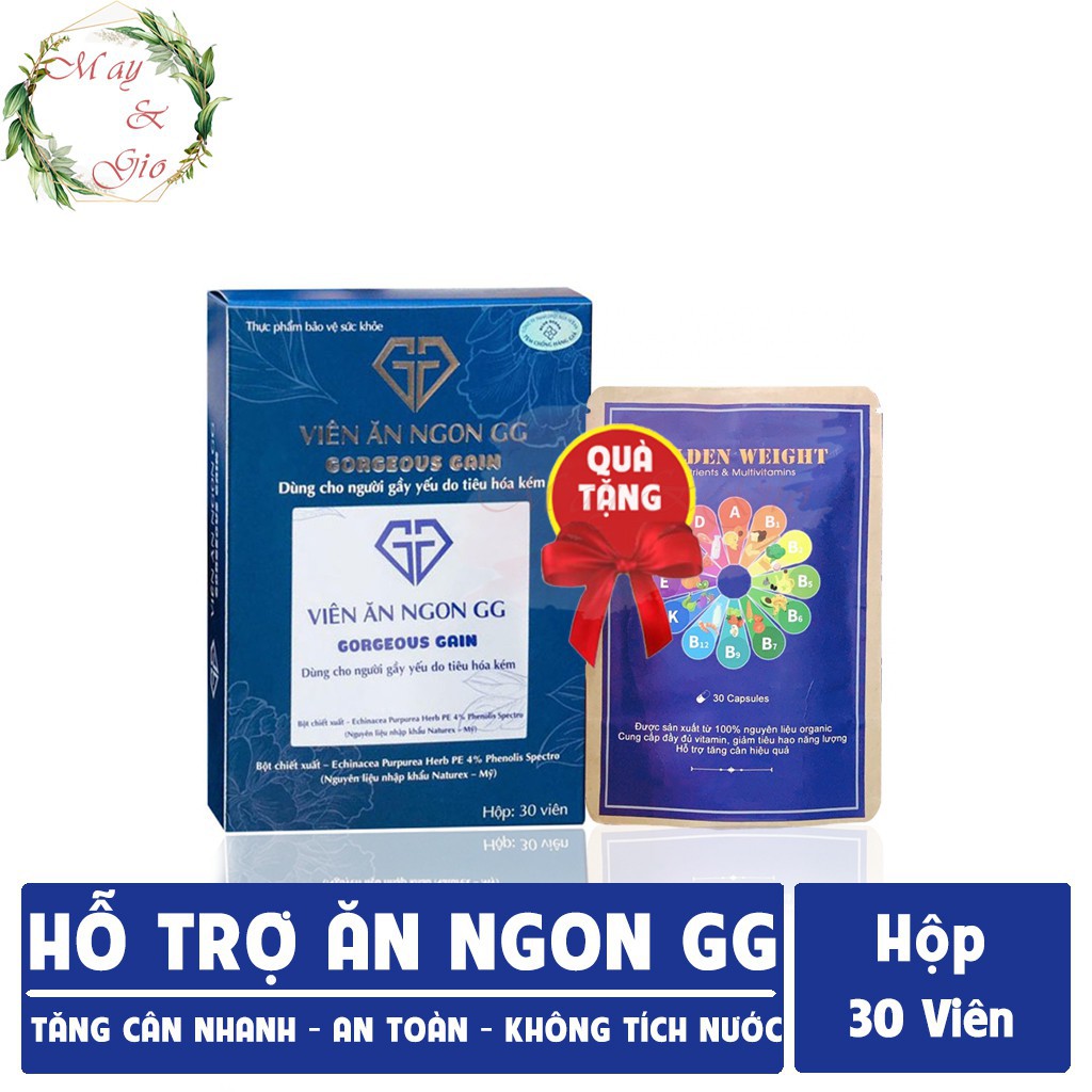 ( CHÍNH HÃNG ) Viên Ăn Ngon GG Gorgeous Gain – Giúp Tăng Cân Hiệu Quả