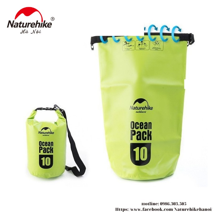 Túi khô 10L chống nước NatureHike FS15M010-J chính hãng