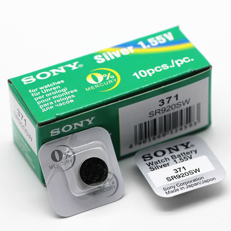 Pin Sony 371 SR920SW dành cho đồng hồ nhiều kim (Loại tốt - Giá 1 viên)