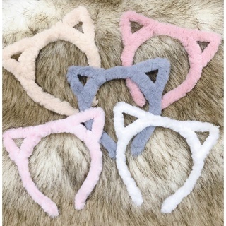 Cài tóc tai mèo nhọn phối lông