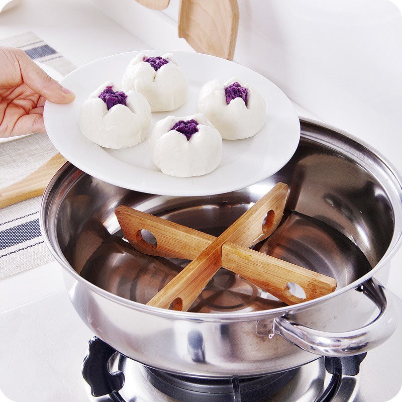 Giá Đỡ Nồi Bằng Tre Cách Nhiệt Chống Trượt Có Thể Gấp Gọn