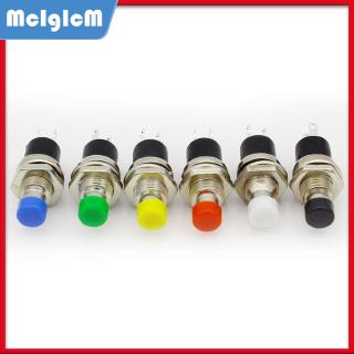 6pcs nút bấm 7mm nhiều màu sắc , 2 pin