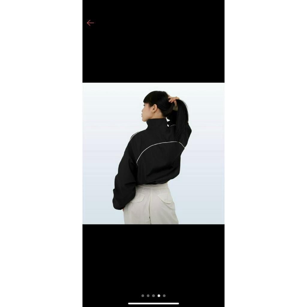 Áo Khoác Dù Cổ Đứng Form Croptop Chạy Sọc Mẫu Mới - ĐĂNG QUANG CLOTHER
