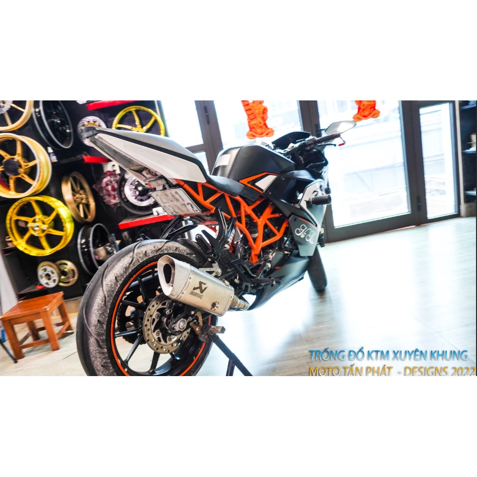 Chống đổ ktm rc 200, chống đổ dàn áo ktm rc 200,rc 250,rc300 m,moto tấn phát