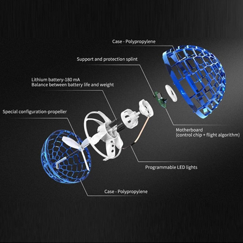 Con Quay UFO Đồ Chơi Có Đèn An Toàn Dành Cho Trẻ Em Và Người Lớn