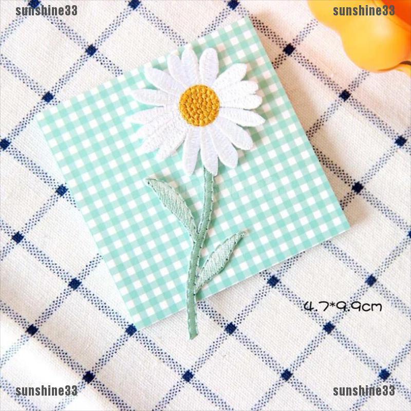 Sticker Ủi Thêu Hình Hoa Cúc